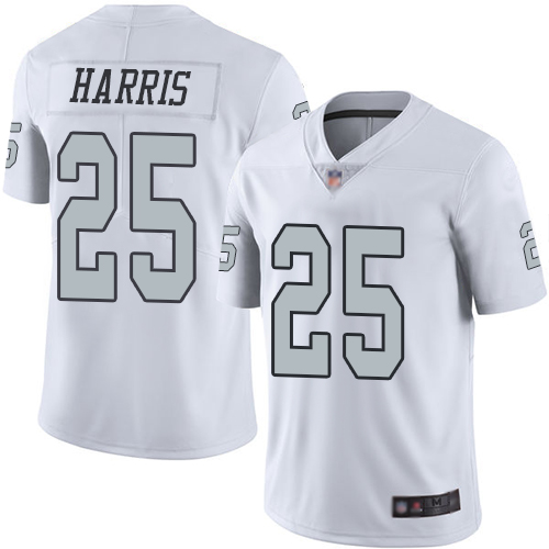 Men Oakland Raiders Limited White Erik Harris Jersey NFL Football #25 Rush Vapor Untouchable Jersey